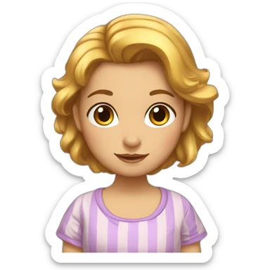 pyjama fille belle sticker