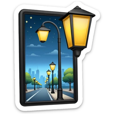 streetlights, America sticker