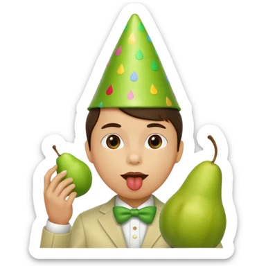 Birne die Party macht ok ohne Alkohol  sticker