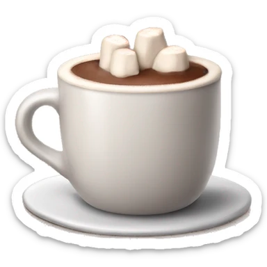 Cozy hot  chocolate  sticker