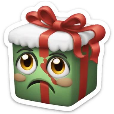 A cute Christmas present  sticker