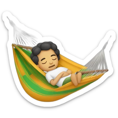 Mexican sleeping in a hammock sticker