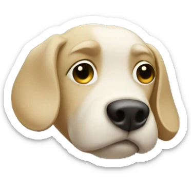 Dog peeing on a tree sticker