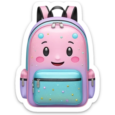 Pack & Go
A cheerful emoji-style travel backpack with small sparkles around it, symbolizing excitement for a new journey. Simple flat style, pastel tones, white background. sticker