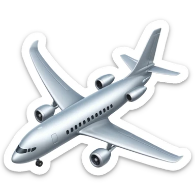 airplane flying sticker