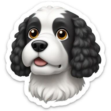 Salt and pepper dog sticker