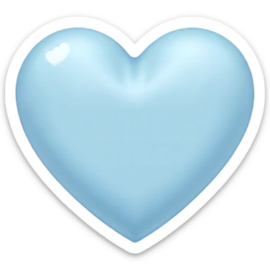 pastel blue heart sticker