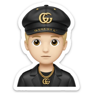 Gucci boy caps sticker