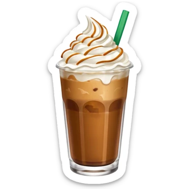 Starbucks iced caramel coffe sticker