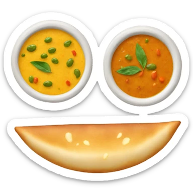dosa and sambhar sticker