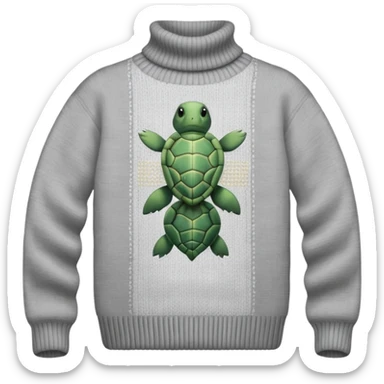 Turtle neck sweater sticker