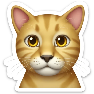 Golden cat sticker