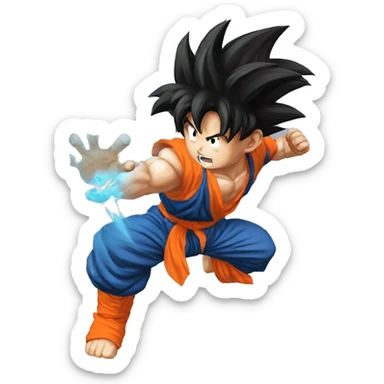 Goku kamehameha sticker