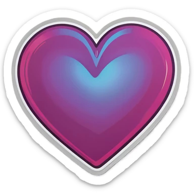 huge heart sticker