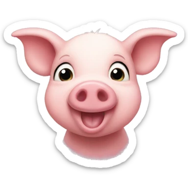 Piglet from Winnie the bear  sticker