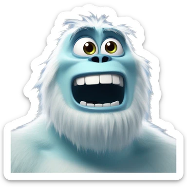 The Abominable Snowman monsters Inc movie Pixar sticker