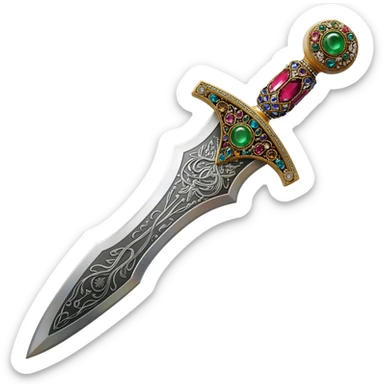 Hazrat Ali's zulfiqar sword double edge at the end sticker