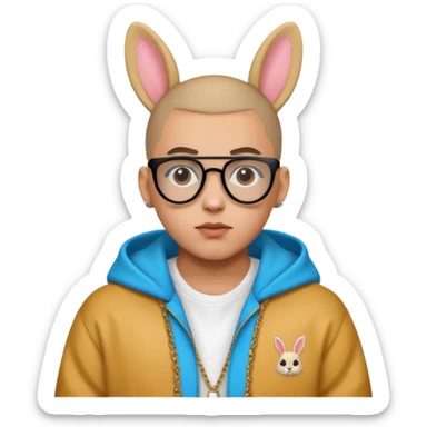 Bad Bunny, Latin Trap Singer sticker