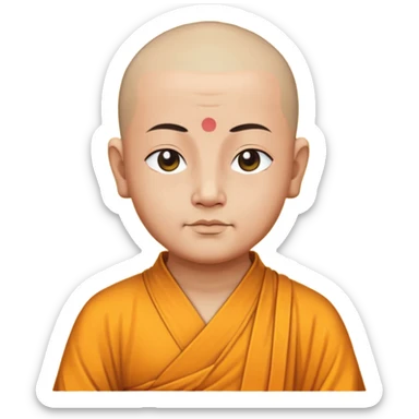 Buddha monk in meditation  sticker