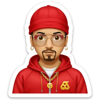 Ali G with red outfit sticker