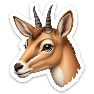American Pronghorn doe sticker