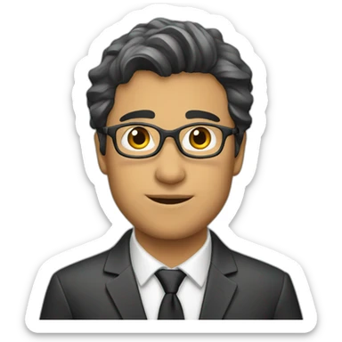 Periodista joven sticker