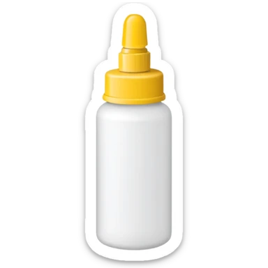 Glue bottle sticker