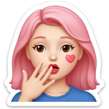 Blow kiss  sticker