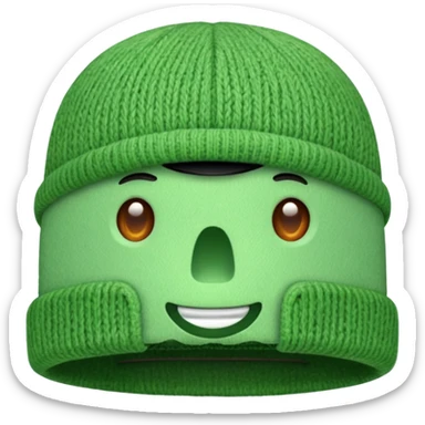 Green hat, Lost & Found Object. sticker