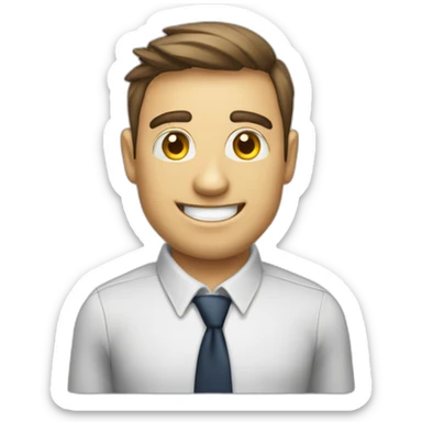 Employee of the real estate agency "Floors" sticker