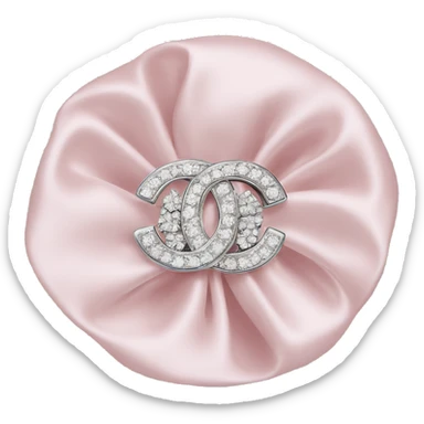 light pink chanel brooch with diamonds  sticker