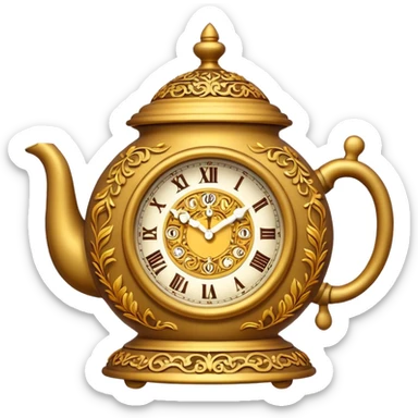 Clock that tea emoji sticker
