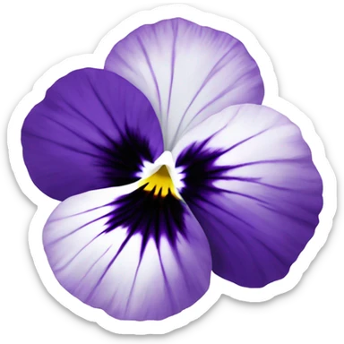 Pansy flower sticker