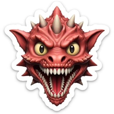 Stranger things demogorgon head sticker