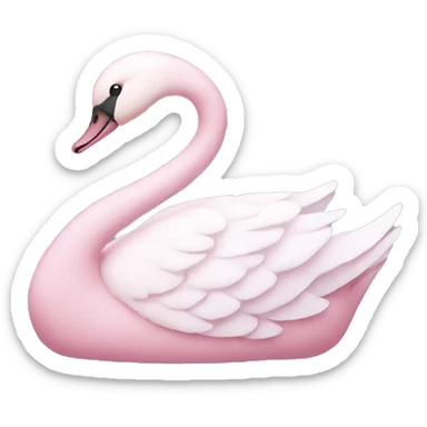 Pastel Pink swan 🦢  sticker