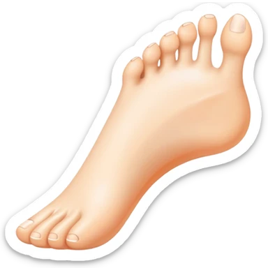 3 toed foot sticker