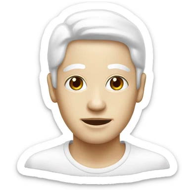 White face creme  sticker