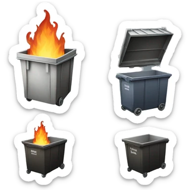 dropbox dumpster fire sticker