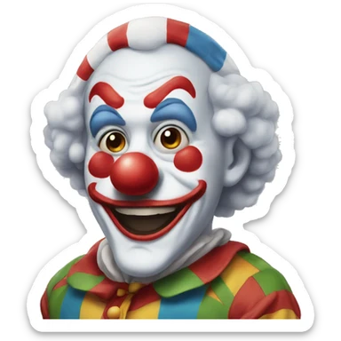 Clown sticker