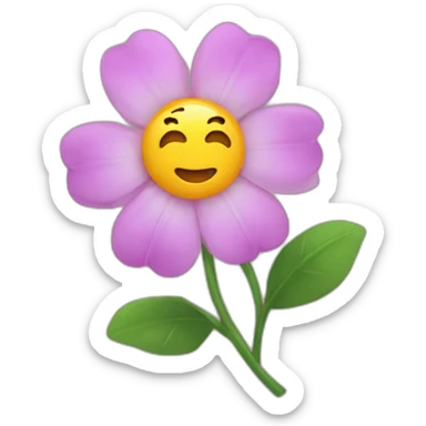 Un cœur est une fleur sticker