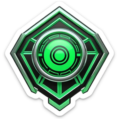  Black And Green Cyber Aesthetic Deco sticker