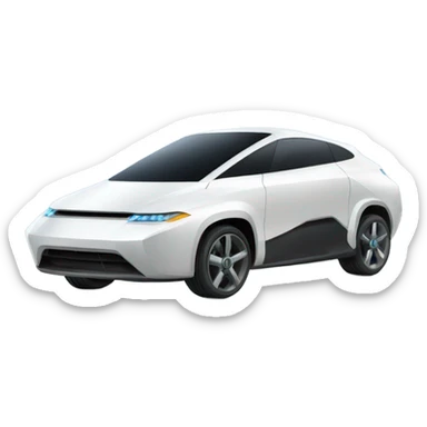 A futuristic car sticker