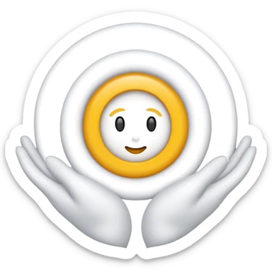 Quiero un emoji de la paz con una paloma blanca y un círculo sticker
