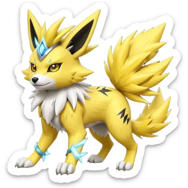 Zeraora-Joltik-Renamon-Jolteon-fusion sticker