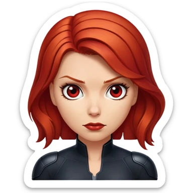 Black Widow Marvel character sticker