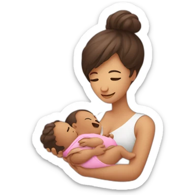 Gars enceinte qui porte un bébé sticker