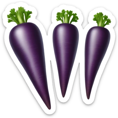 Purple carrot sticker