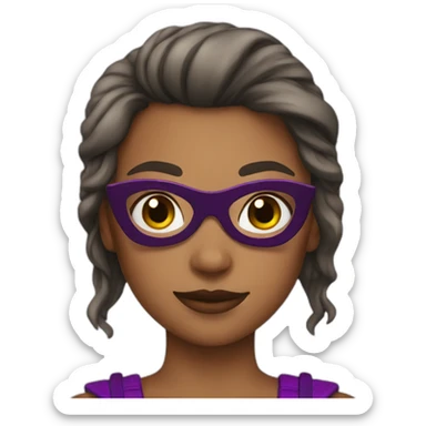 superhero girl sticker