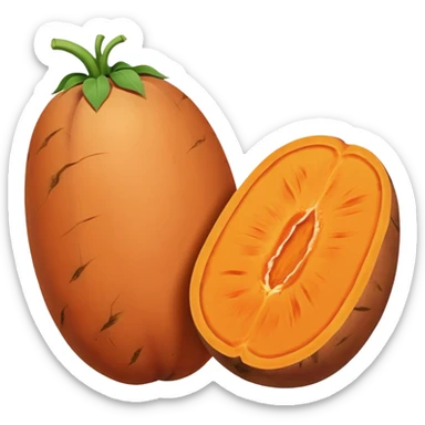 patate douce sticker