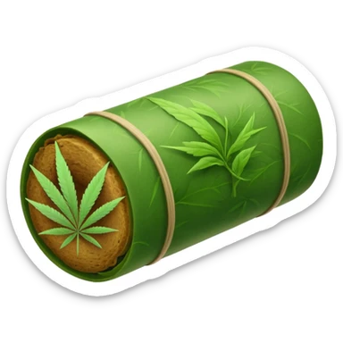 marijuana roll sticker